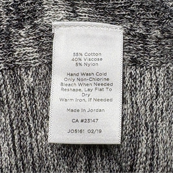 Talbots Lightweight Marled Duster Cardigan Size L Open Front Knee Length Slits - Picture 12 of 13